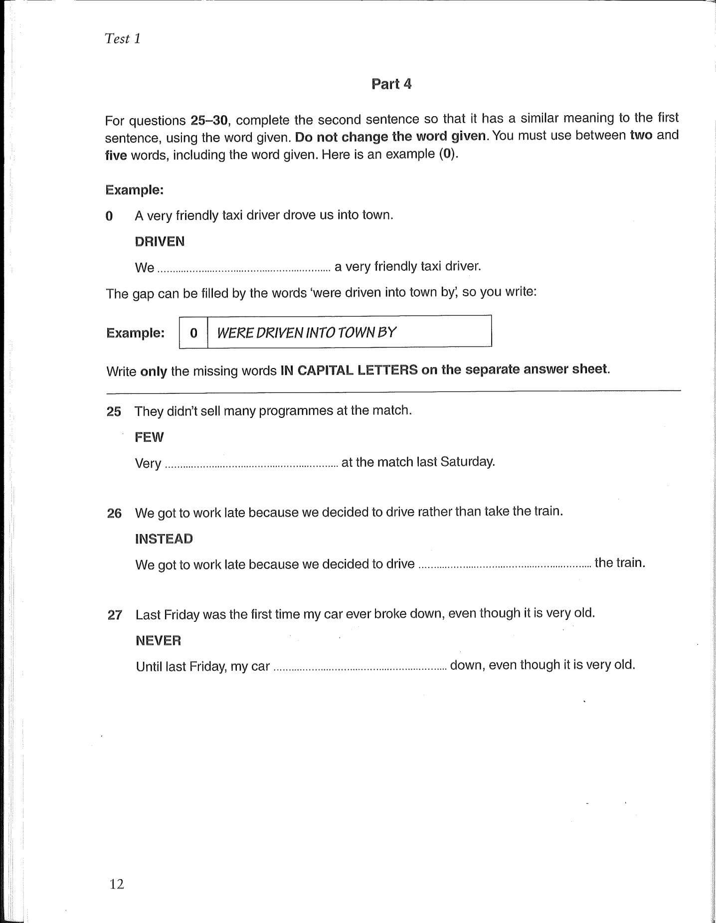 《Cambridge English B2 First 1》剑桥FCE标准版真题 第1级别 - Bukids陪伴计划