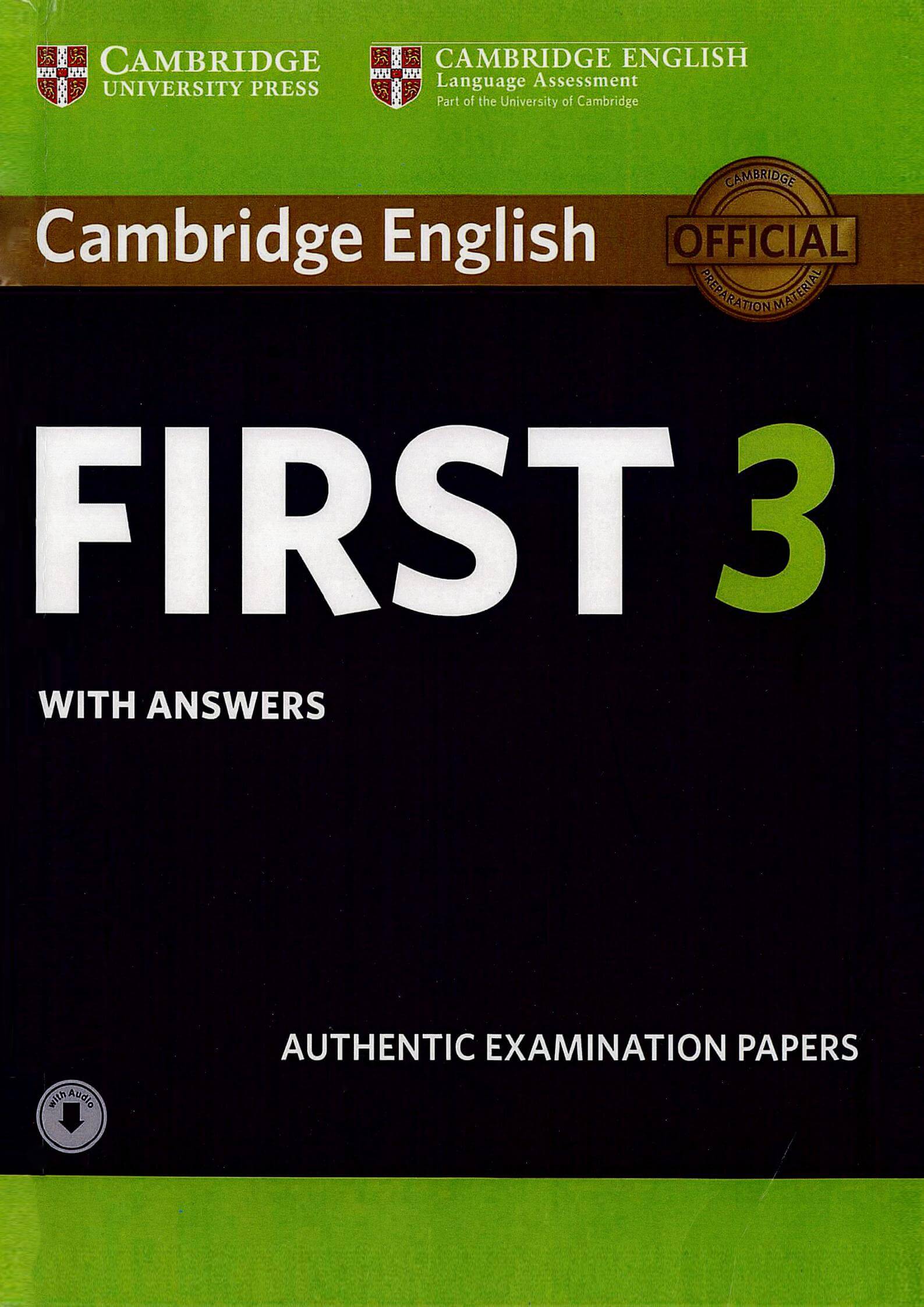 《Cambridge English B2 First 3》剑桥FCE标准版真题 第3级别