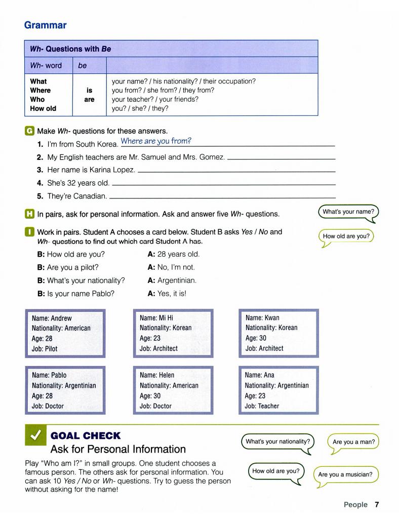 《World English 3rd Edition Level 1 (A1 / A2)》国家地理World English第三版 第1级别插图6 《World English 3rd Edition Level 1 (A1 / A2)》国家地理World English第三版 第1级别 - Bukids陪伴计划