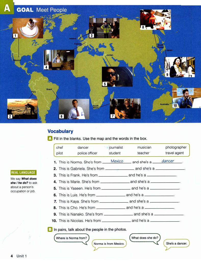 《World English 3rd Edition Level 1 (A1 / A2)》国家地理World English第三版 第1级别插图3 《World English 3rd Edition Level 1 (A1 / A2)》国家地理World English第三版 第1级别 - Bukids陪伴计划