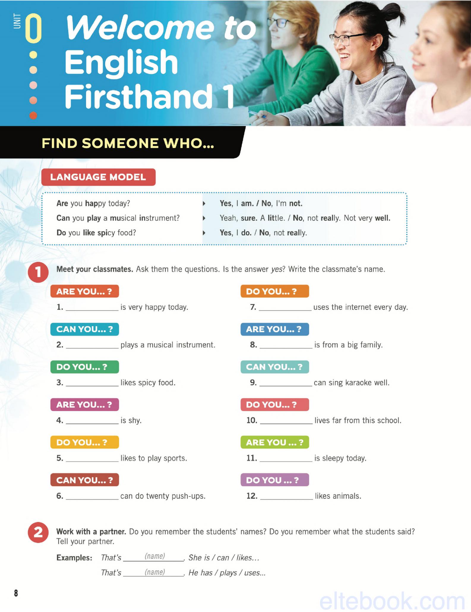 《English Firsthand Fifth Edition Level 1》培生English Firsthand第五版 第1级别 - Bukids陪伴计划