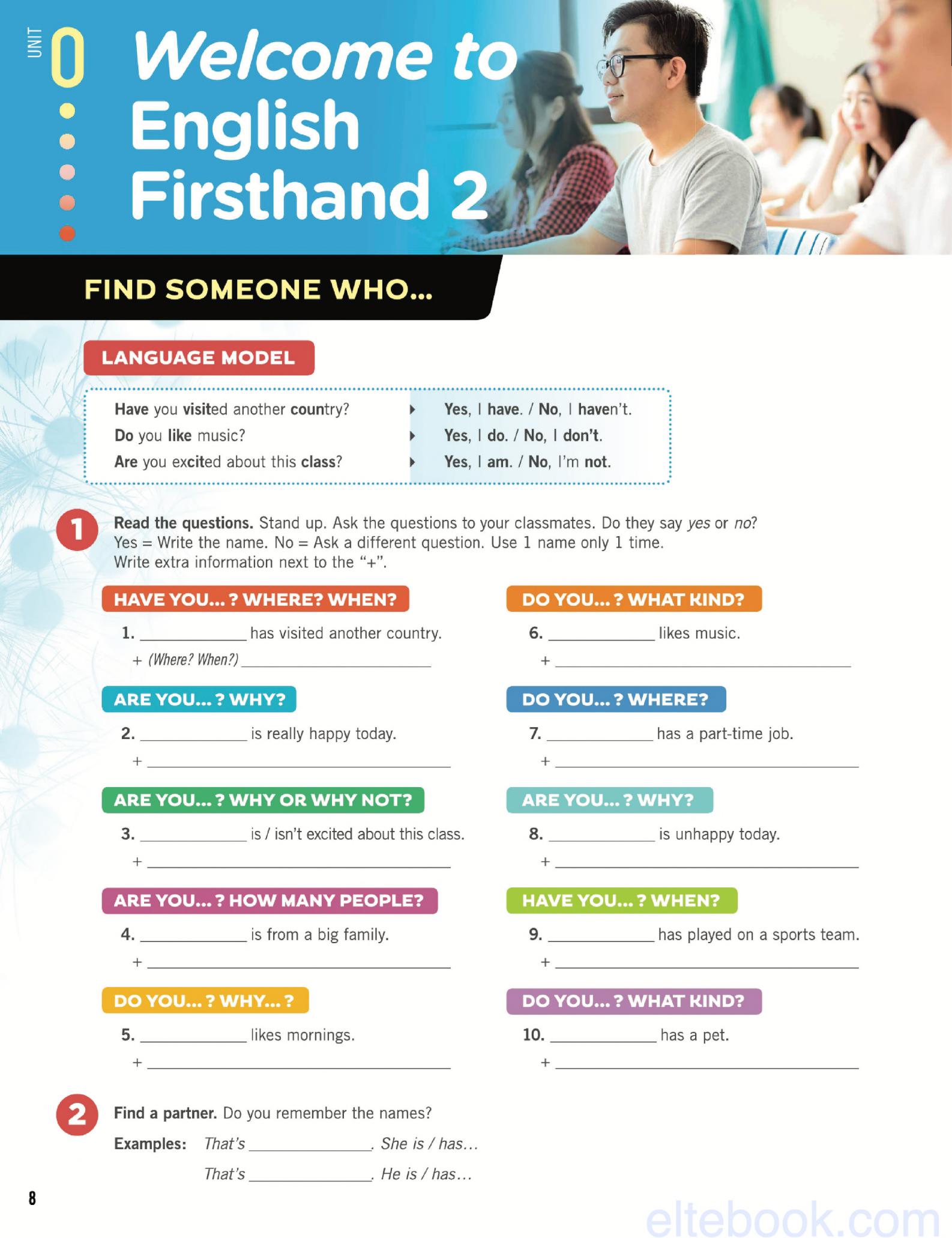 《English Firsthand Fifth Edition Level 2》培生English Firsthand第五版 第2级别插图1 《English Firsthand Fifth Edition Level 2》培生English Firsthand第五版 第2级别 - Bukids陪伴计划